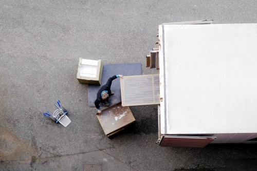 Local removal van on a residential street in Palmers Green